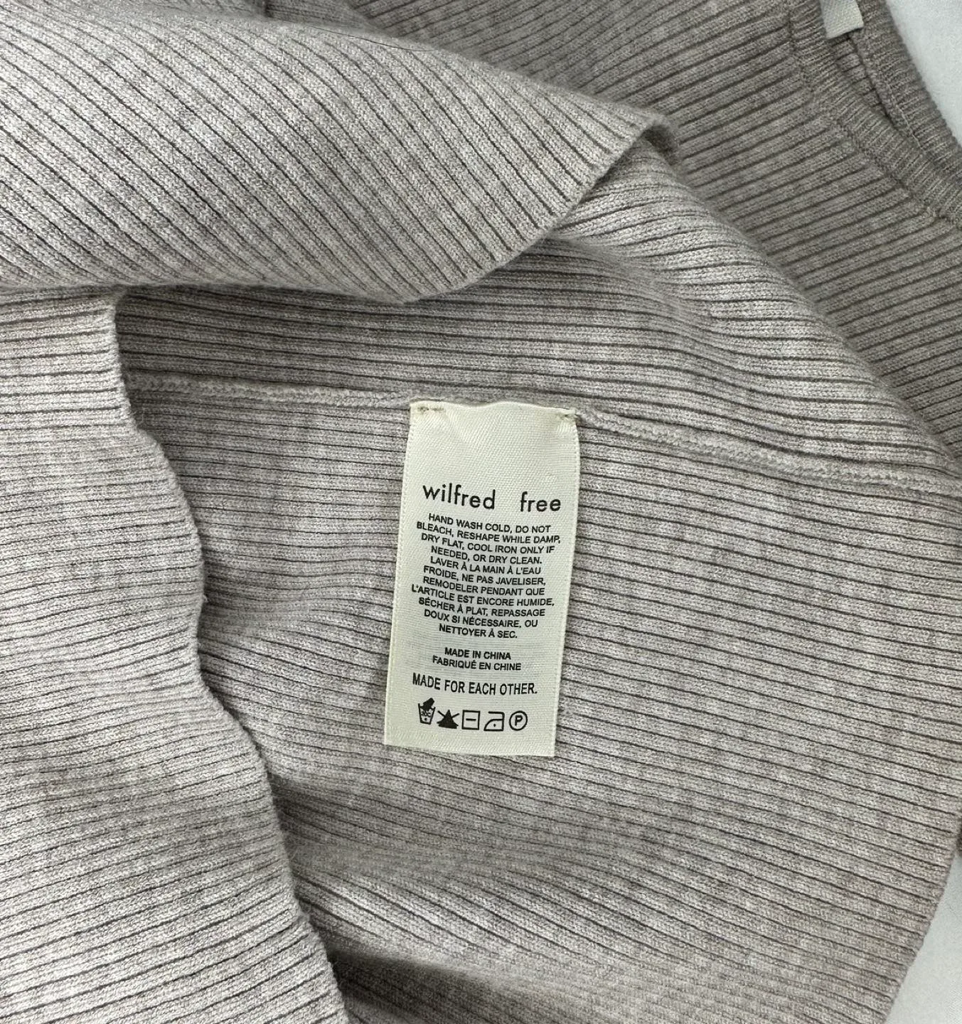 Wilfred Free cutout knit mini dress image indicator(7)