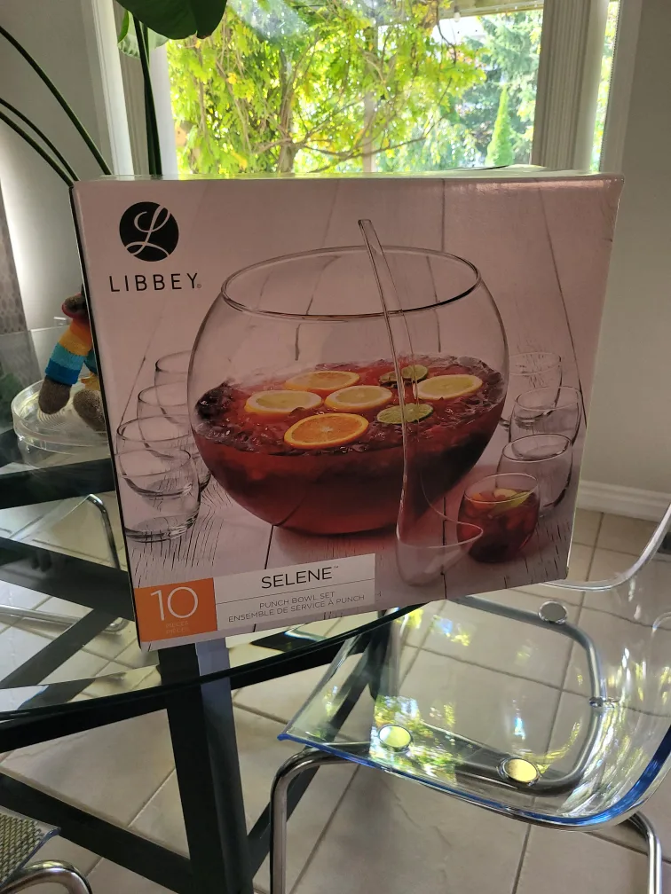 Libbey Selene Punch Bowl Set (boxed) thumbnail