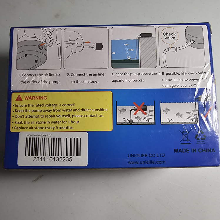Uniclife Quiet 20 Aquarium Air Pump - photo 3