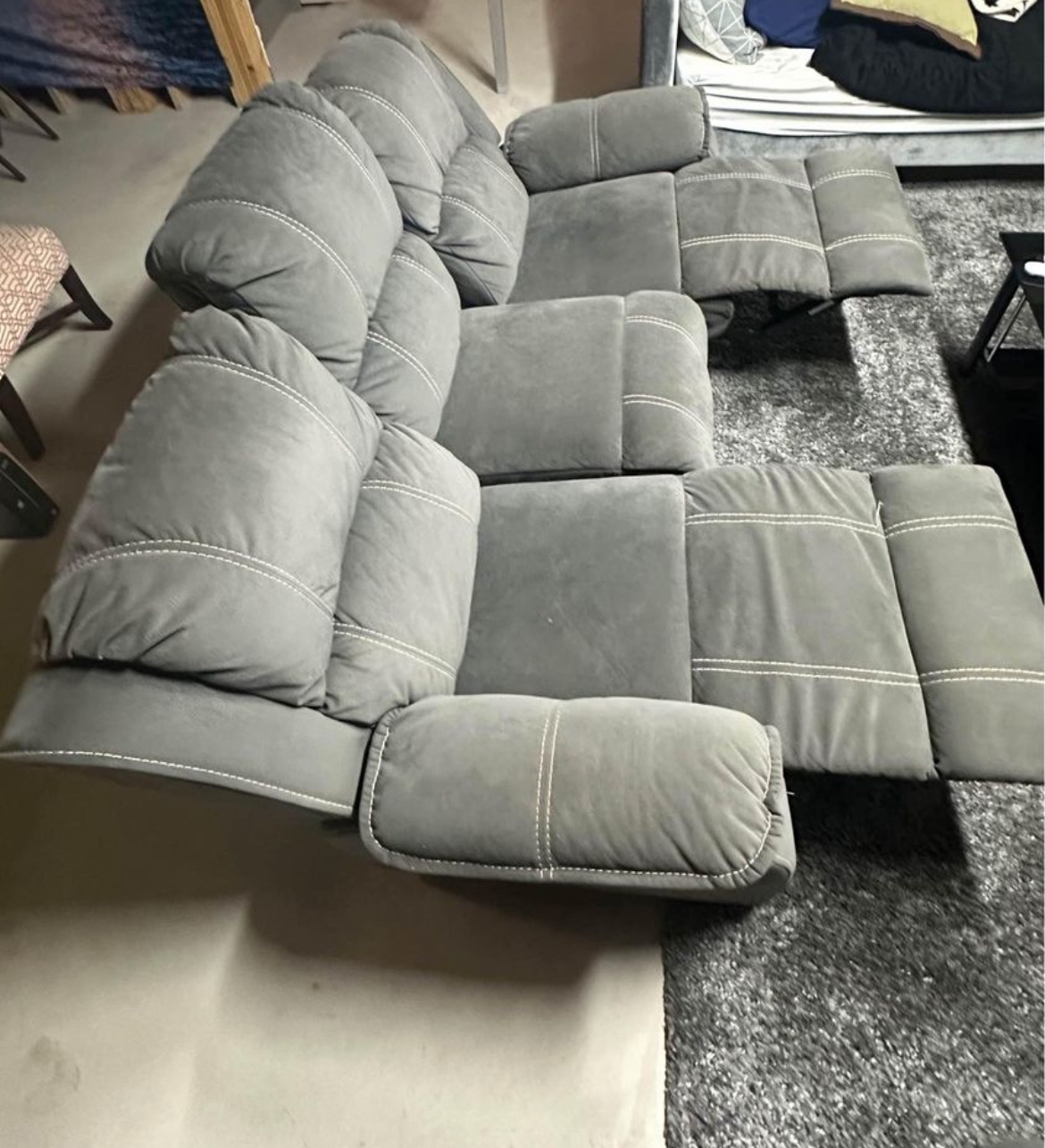 Grey Reclining Sofas - photo 3