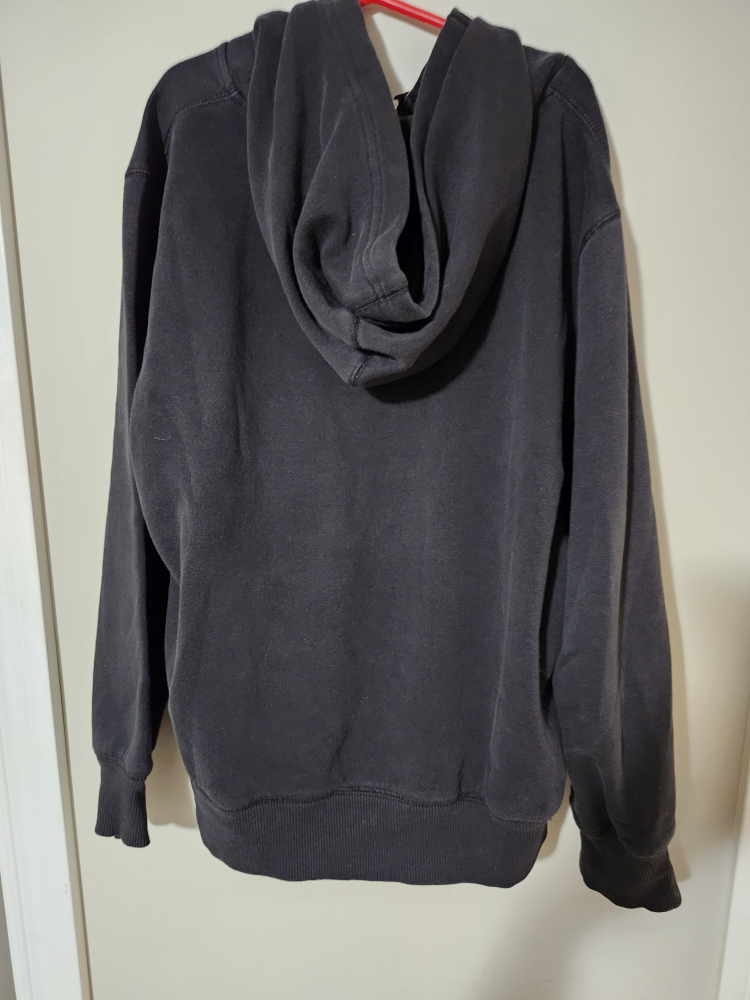 $5 Converse All Star Black Zip Up Hoodie Size L - photo 2