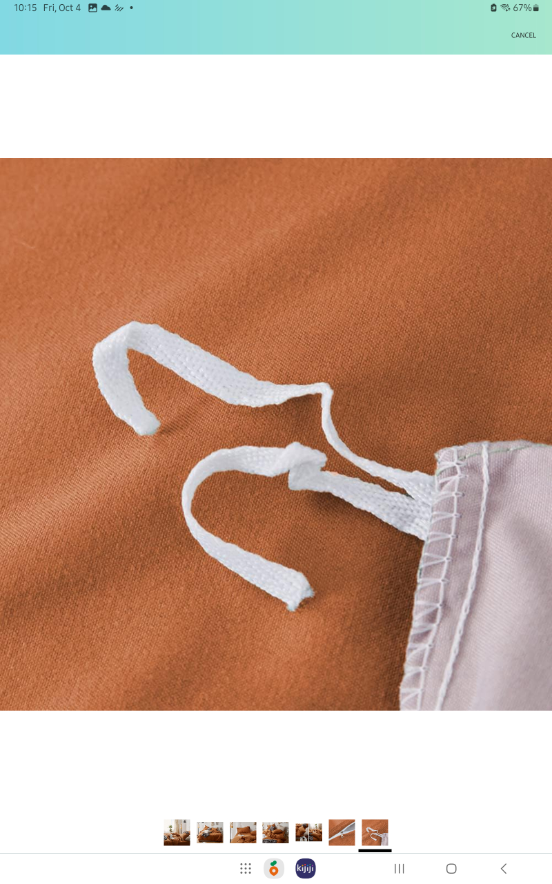 Queen Duvet +  Caramel Pumpkin Cover with Zipper Closure - photo 5