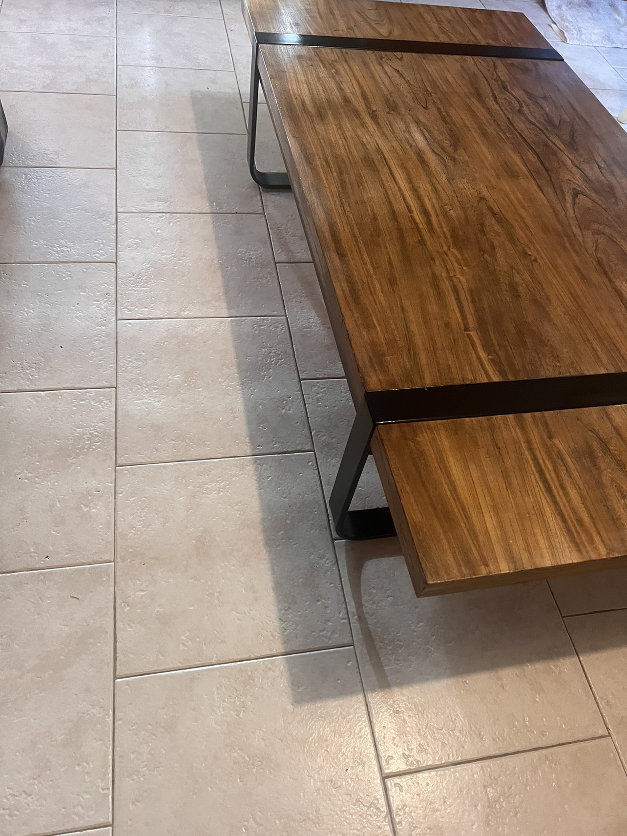 Wood and Metal Coffee Table - photo 5