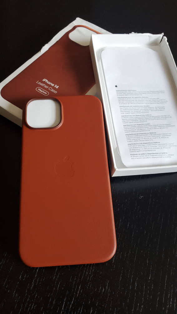 Apple iPhone 14 Leather Case - Saddle Brown - photo 2