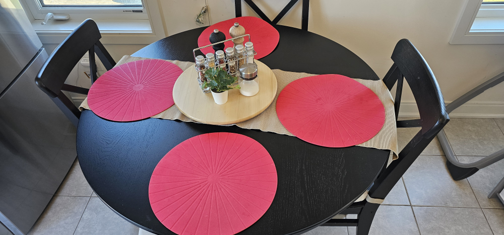 Ikea INGATORP dining table with 4 INGOLF IKEA chairs - photo 2