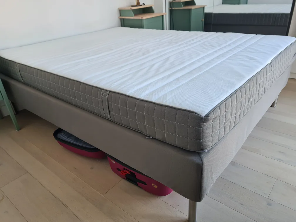 Queen Bed Frame, mattress included, MOVE OUT SALE image indicator(4)