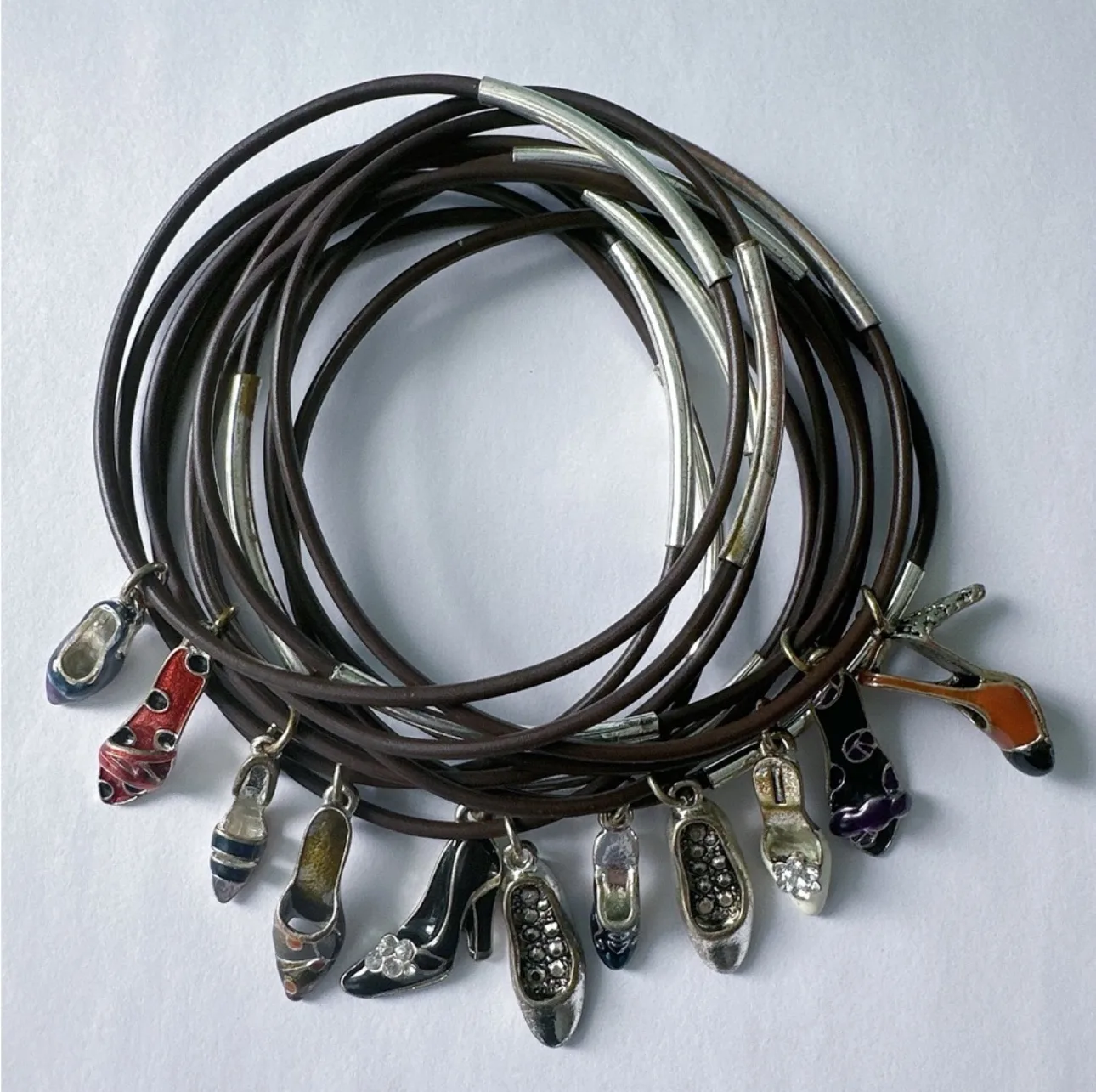 Brown Cord Bracelet with Charm image indicator(5)