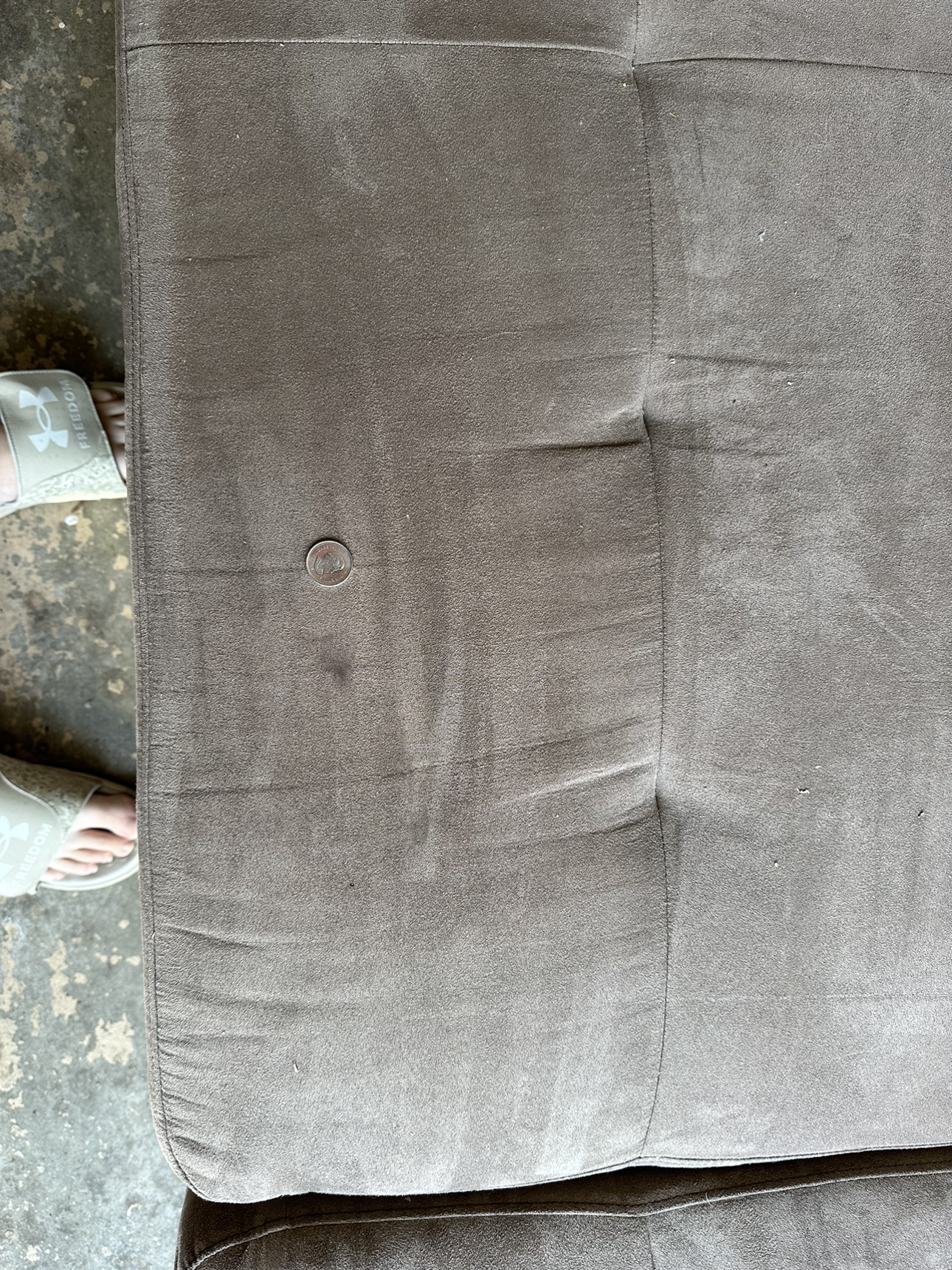 2 piece sectional couch minor wear and tear - photo 3