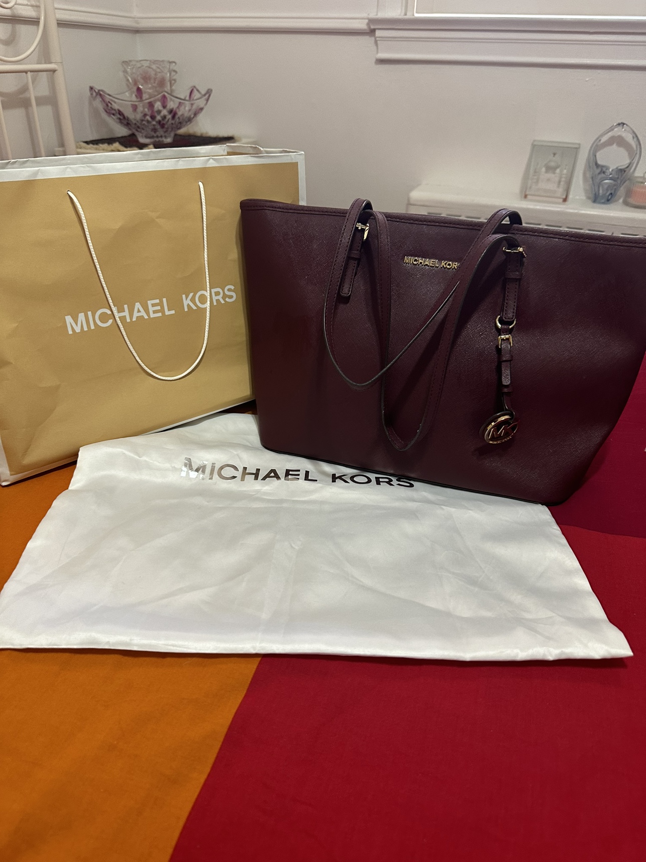 Michael Kors Burgundy big Bag