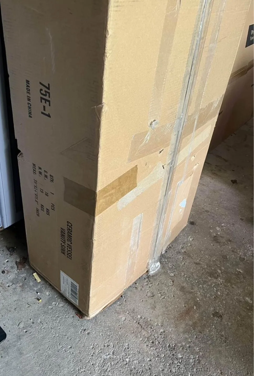 BNIB Modern look seamless Bathroom Sink and counter thumbnail