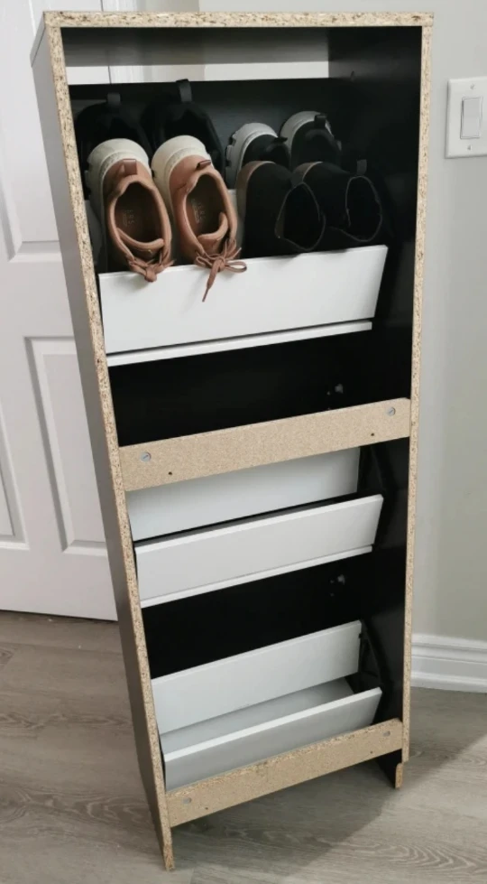 IKEA BISSA Black-Brown Shoe Cabinet - photo 5
