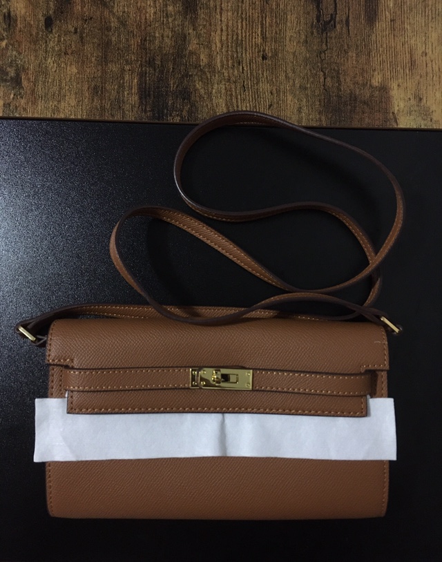 Brown Kelly Wallet on Chain - photo 3