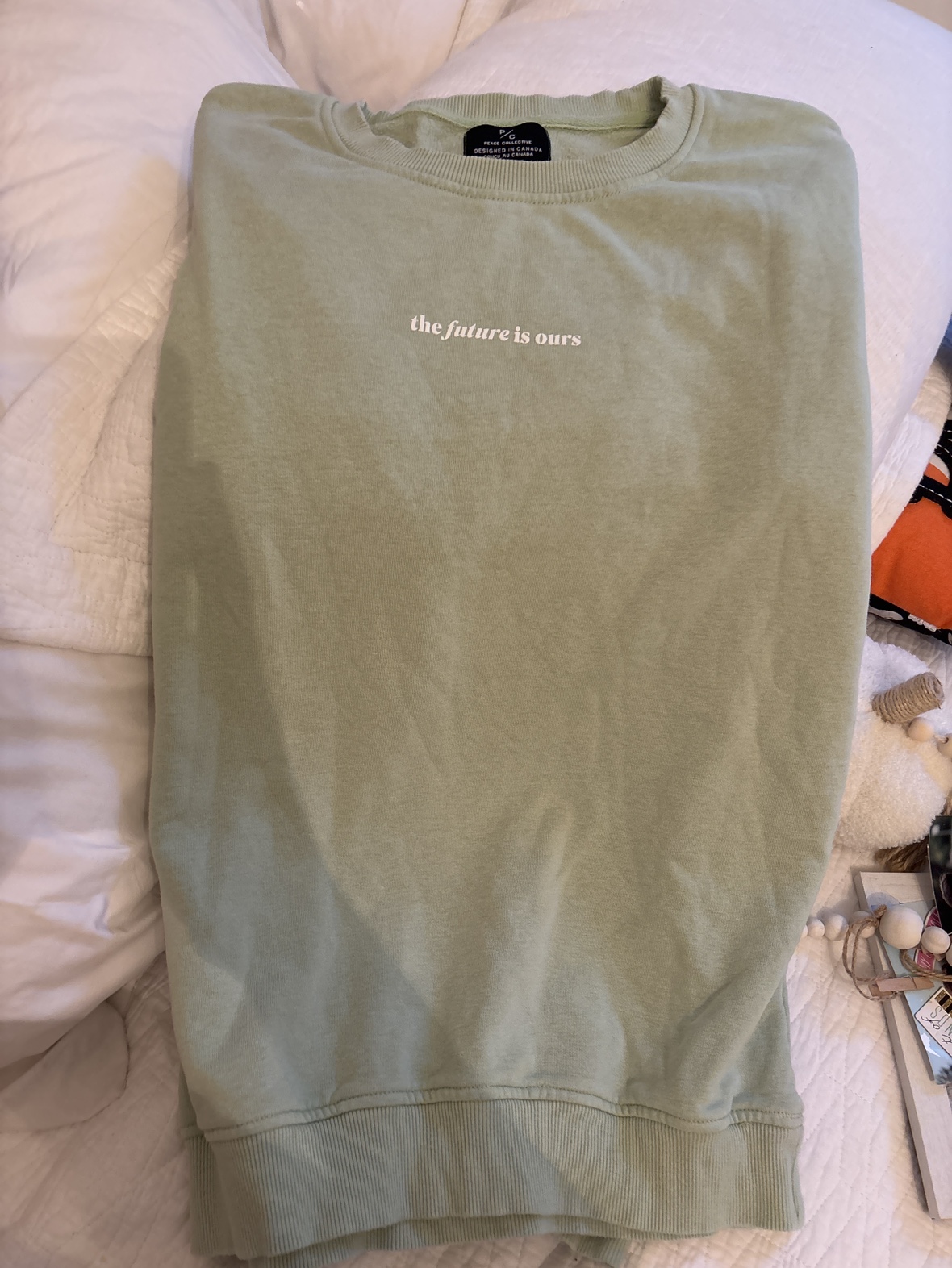Peace Collective Green Flower Sweatshirt