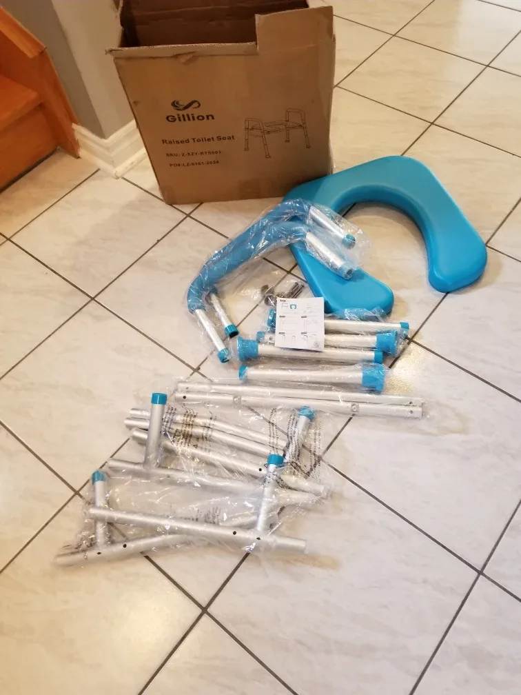 Gillion Raised Toilet Seat with Handles, brand new image indicator(5)