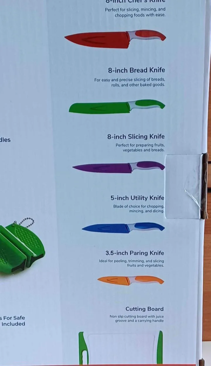 EatNeat 12 Piece Cutting Board and Knife Set image indicator(3)