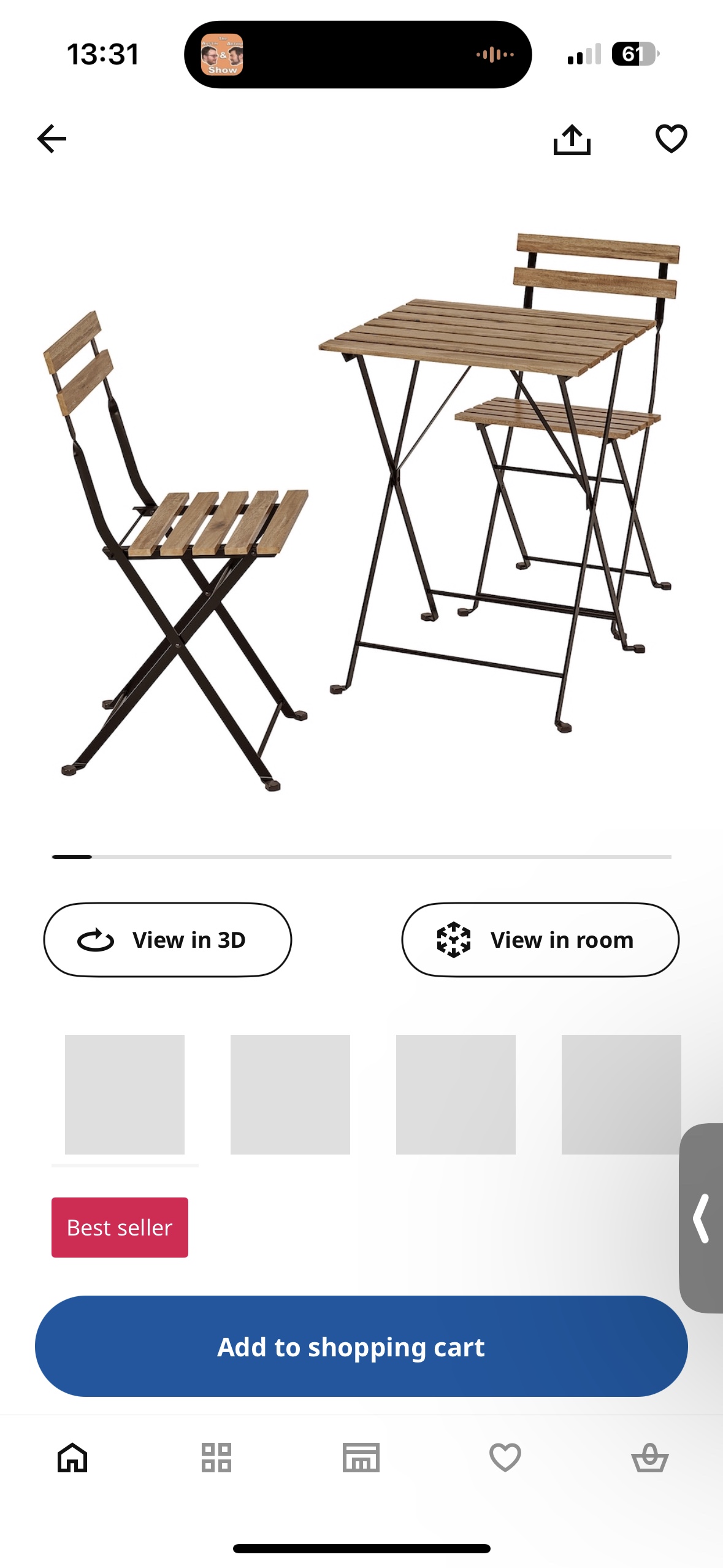 IKEA Bistro set - photo 4