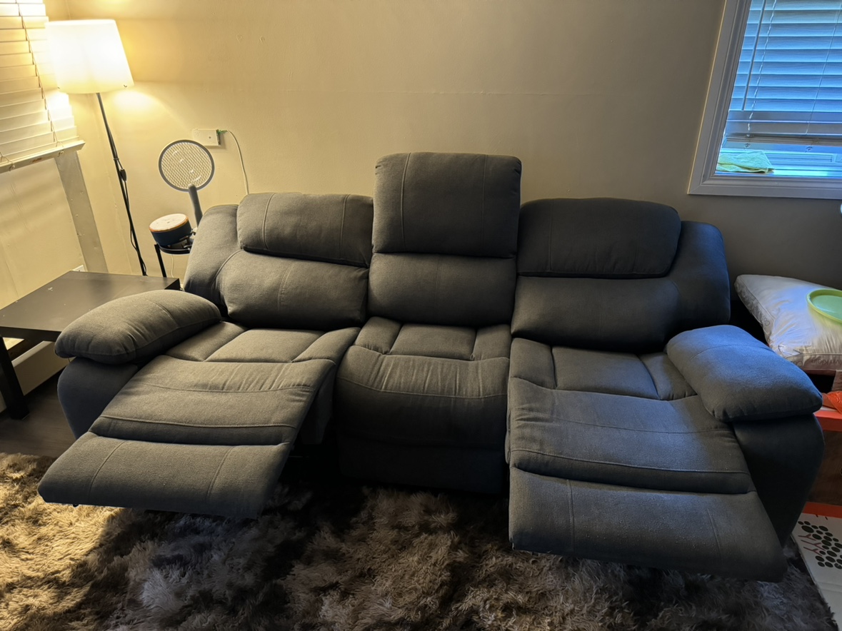 Reclining Sofa with USB Port - photo 2