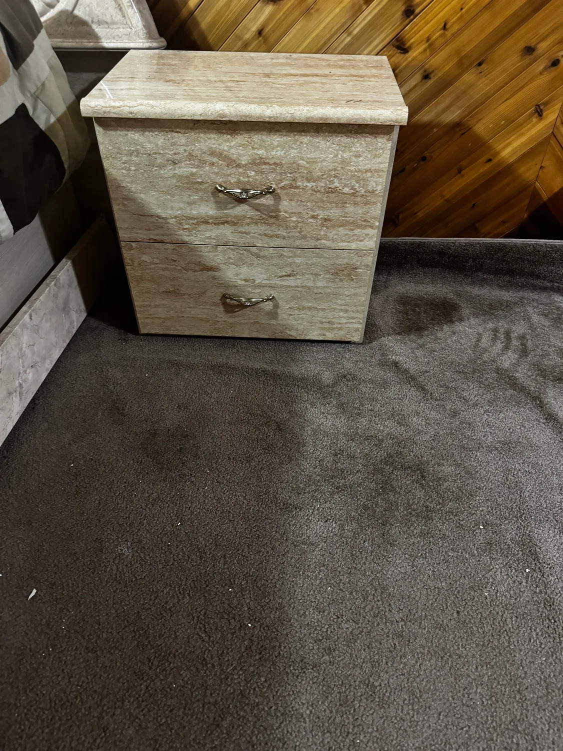 Vanity dresser with mirror and 2 matching night tables only 120 image indicator(2)