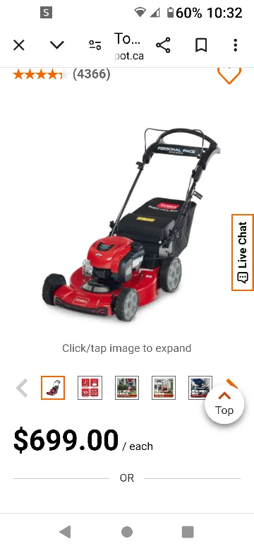 Toro Recycler 22-inch 150cc Gas Lawn Mower image indicator(4)