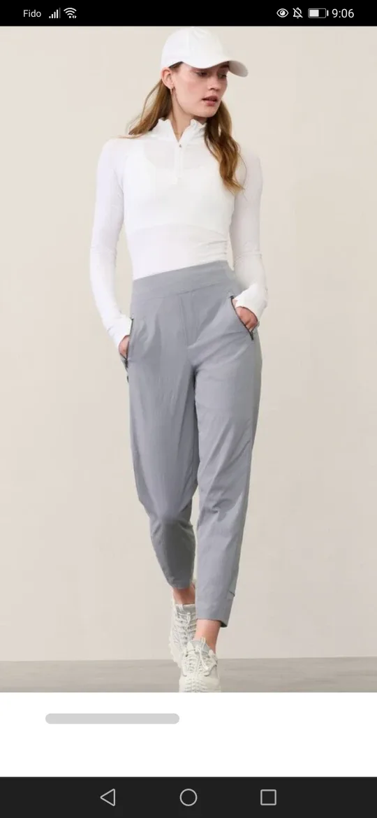 Athleta s6 Trekkie north tapered jogger pants s6 grey thumbnail
