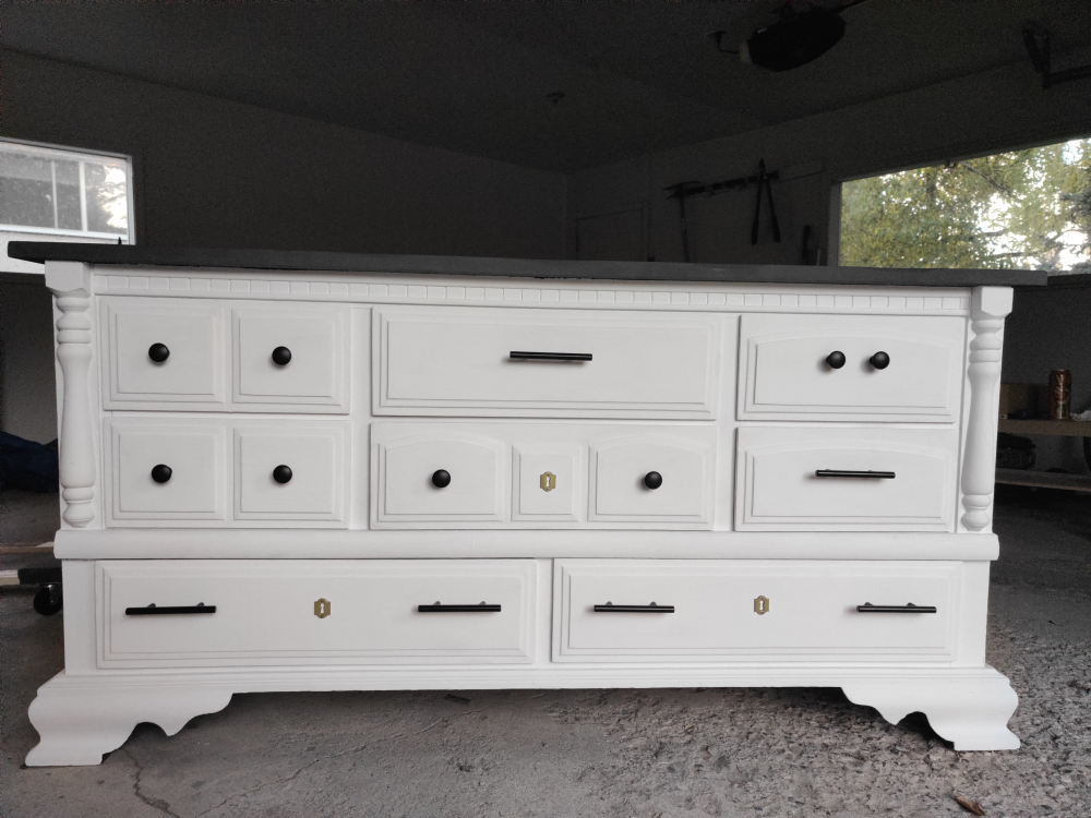 White Dresser with Black Hardware - photo 4