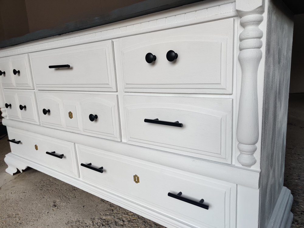 White Dresser with Black Hardware - photo 5