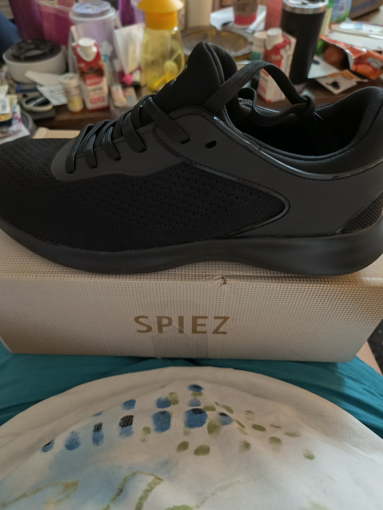 Spiez Mens Non Slip Support Black Running Shoes - photo 2