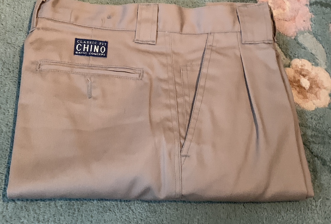 Basic Concept Classic Fit Chino Pants Size 16