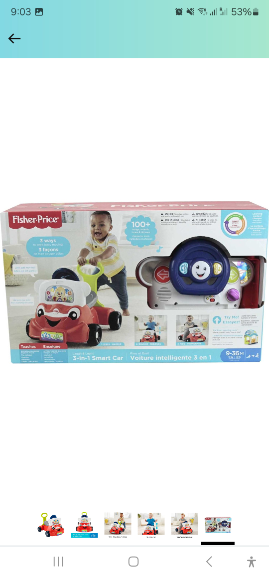 Fisher-Price 3-in-1 Smart Car - Needs to go ASAP - photo 3
