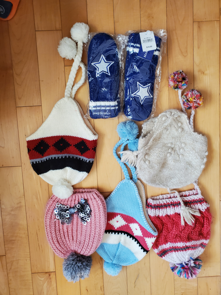Winter hats and mitts bundle