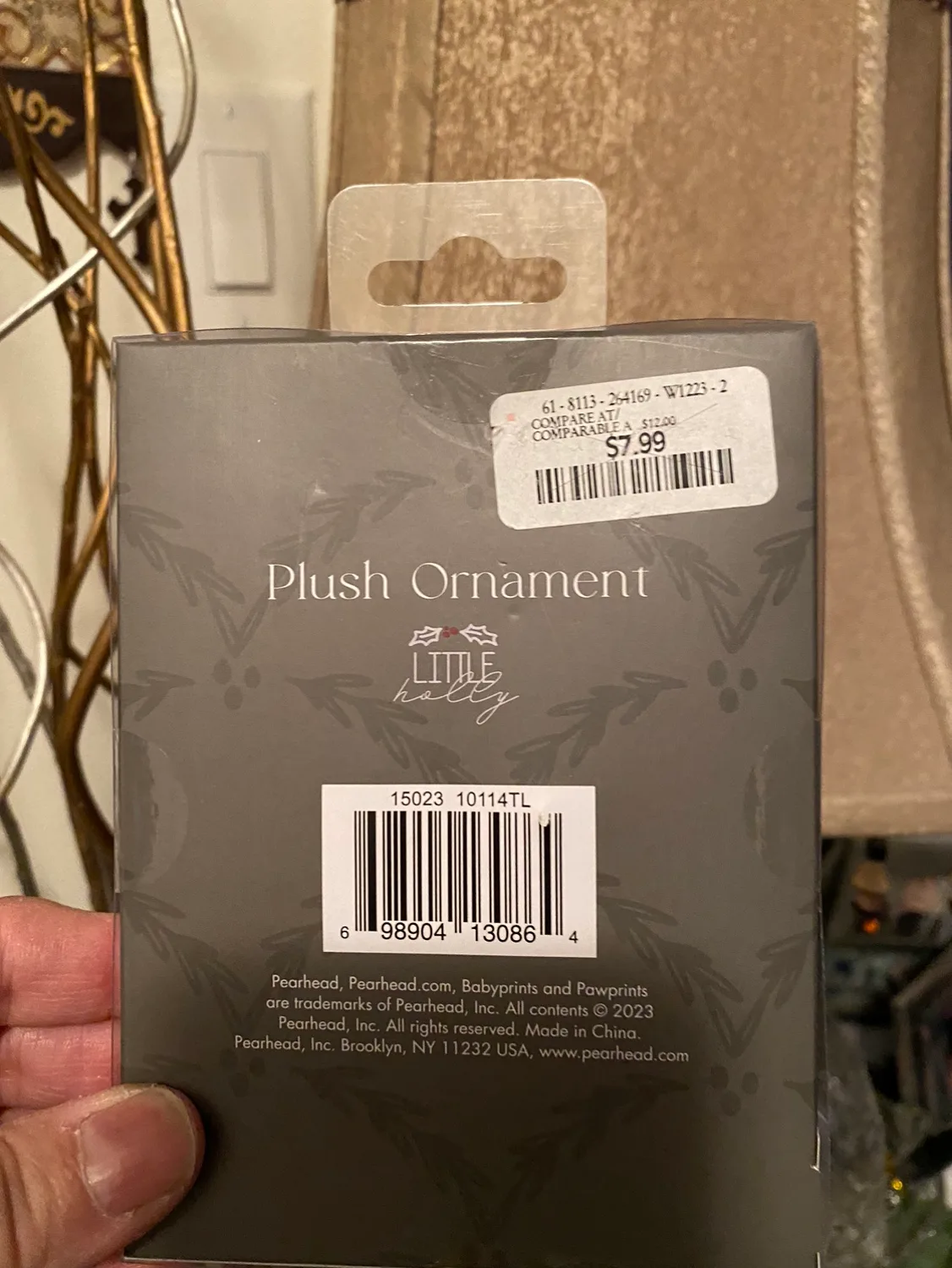 My First Christmas 2023 Plush Ornament image indicator(2)