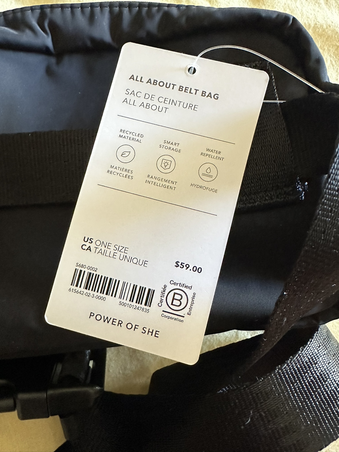 ATHLETA Black All About Belt Bag - photo 4
