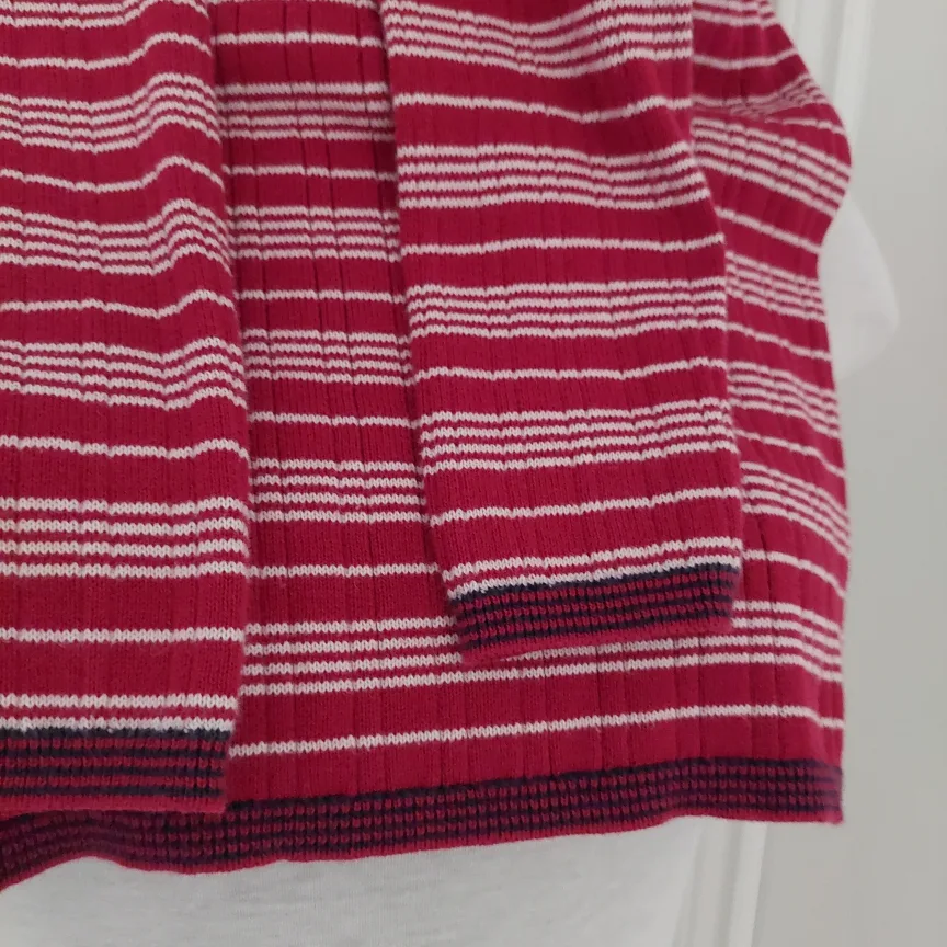 Junior Women's Eagle Red and White Striped Sweater 100% cotton image indicator(4)