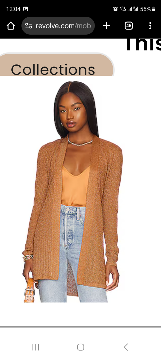 L'AGENCE Juni Tassel Belt Cardigan in Bronze - photo 4