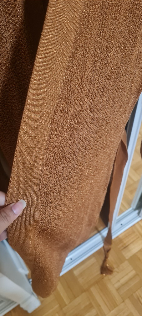 L'AGENCE Juni Tassel Belt Cardigan in Bronze - photo 5