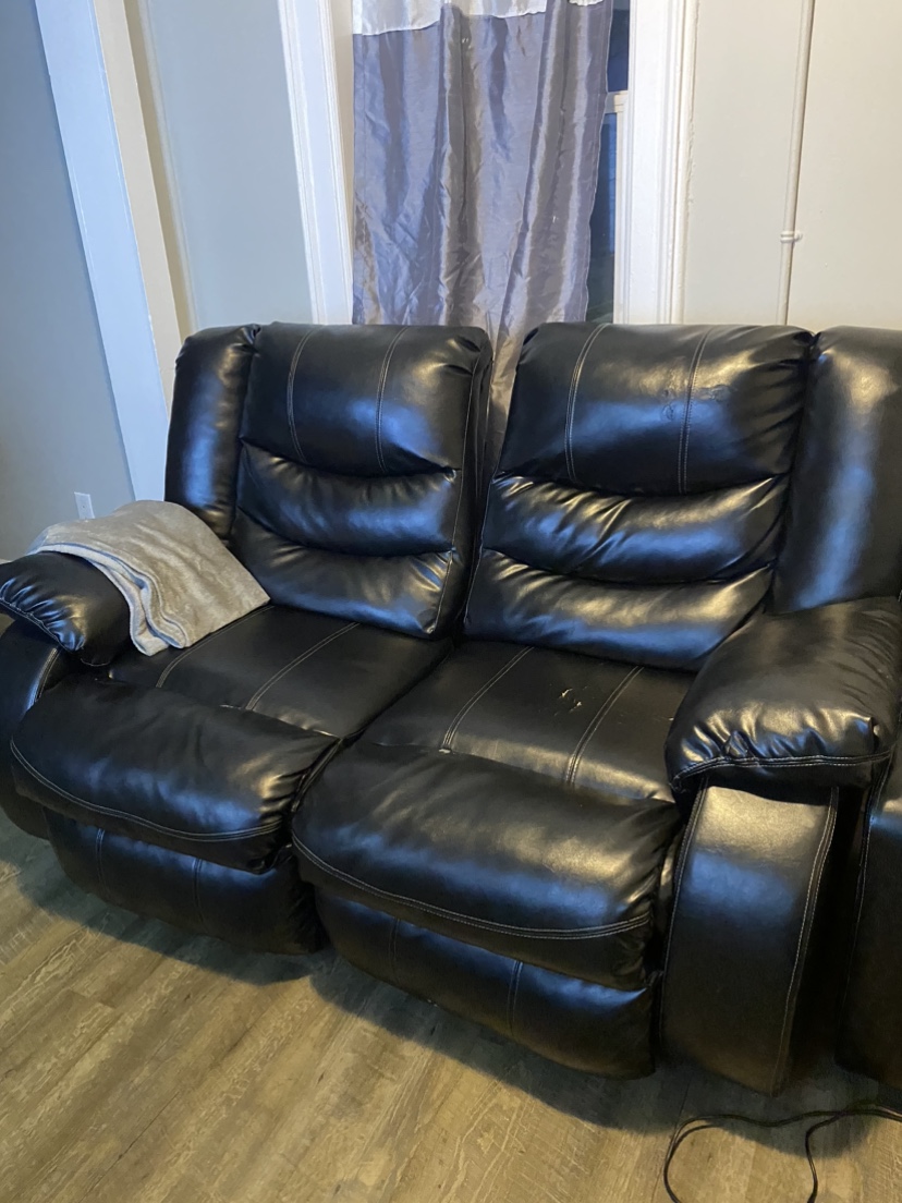 Black Recliner Loveseat