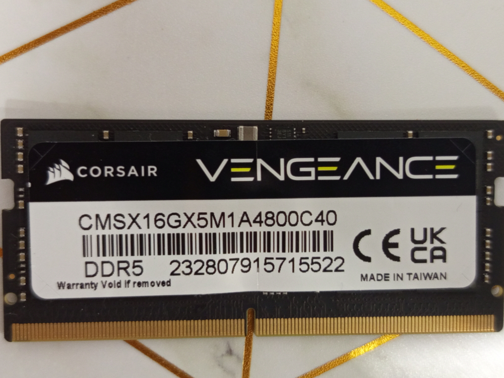 16 GB DDR5 / 4800 Mhz  Laptop / Notebook Memory