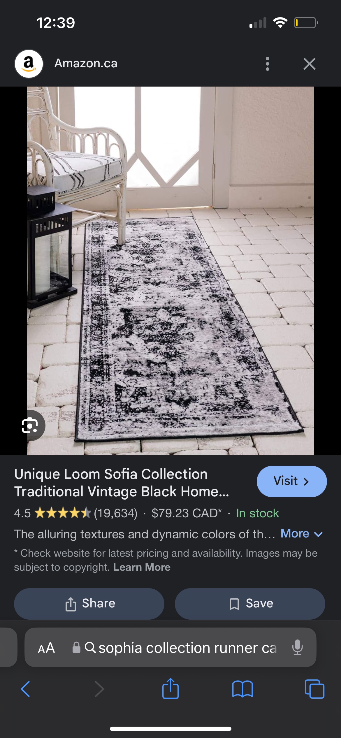 Unique Loom Sofia Collection Runner Rug - photo 5