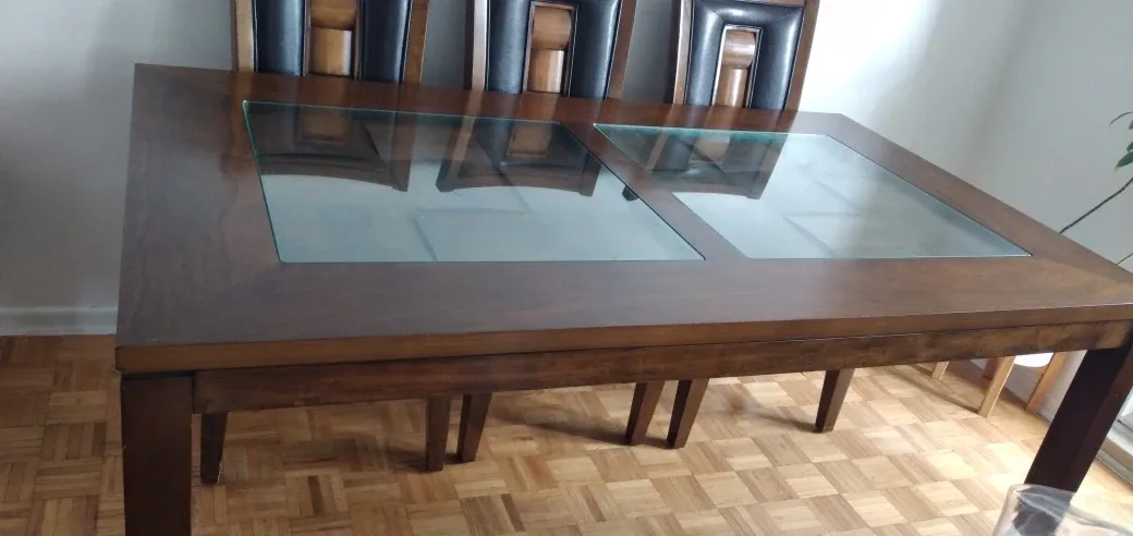 Wood Soild Dining Table image indicator(2)