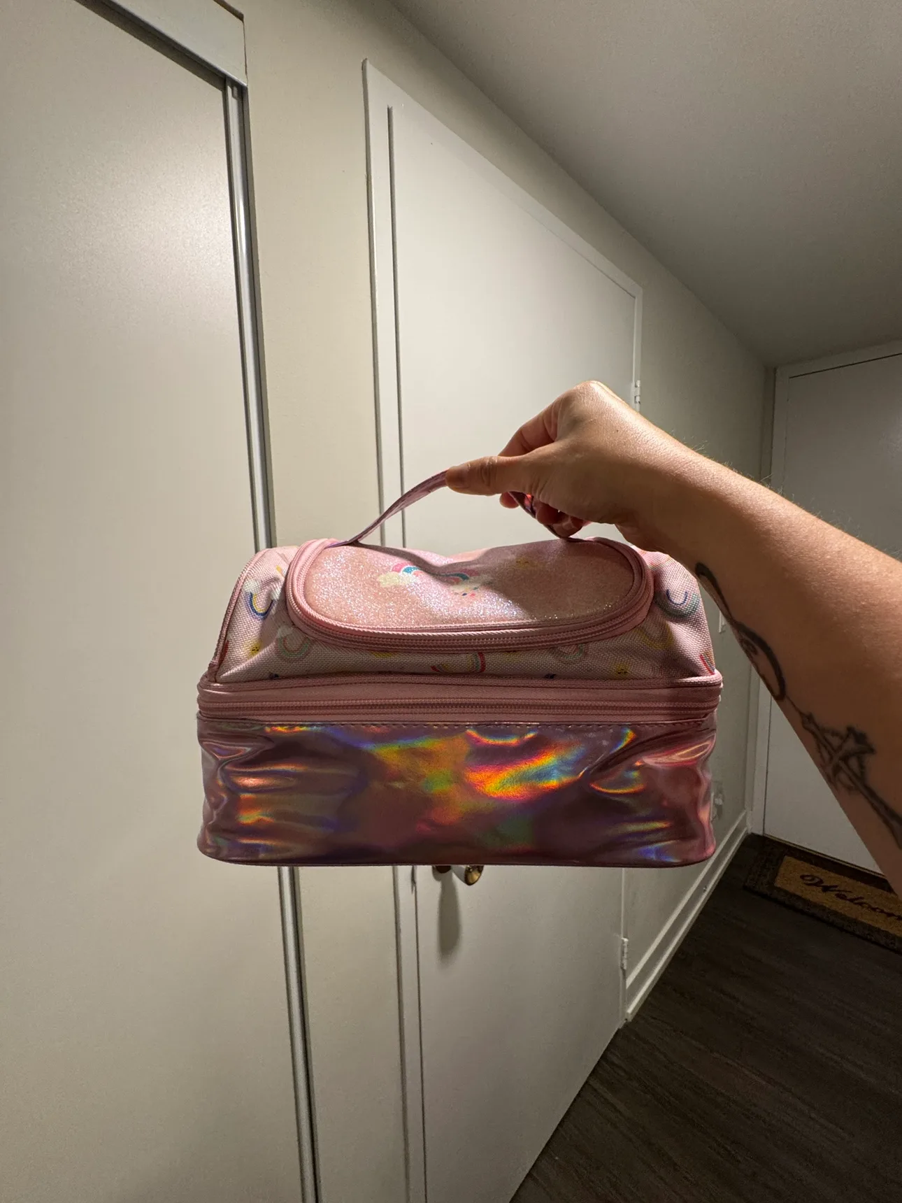 Pink Rainbow Lunch Bag thumbnail