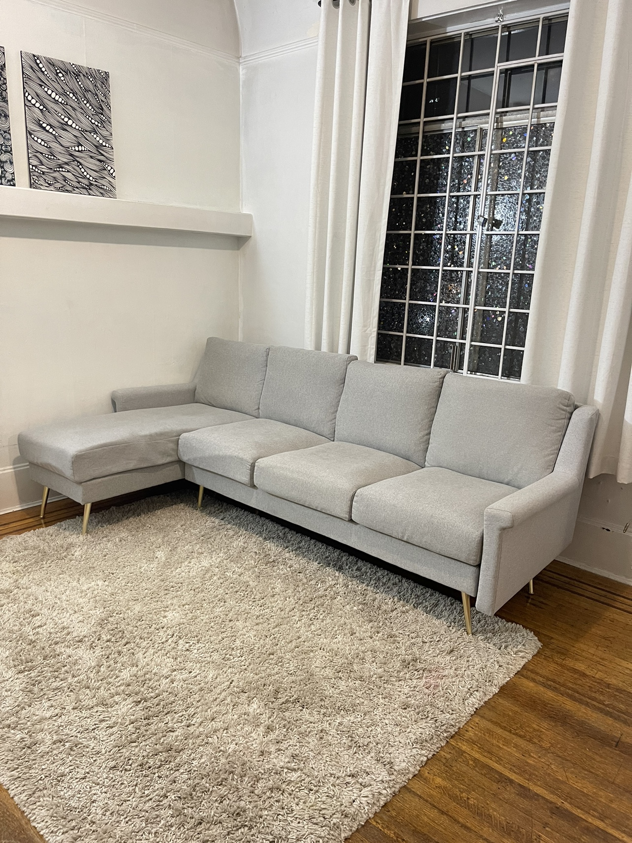 Gray Sectional Sofa
