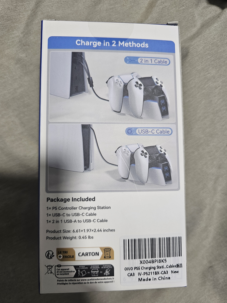 OIVO PS5 Controller Charging Station - photo 2