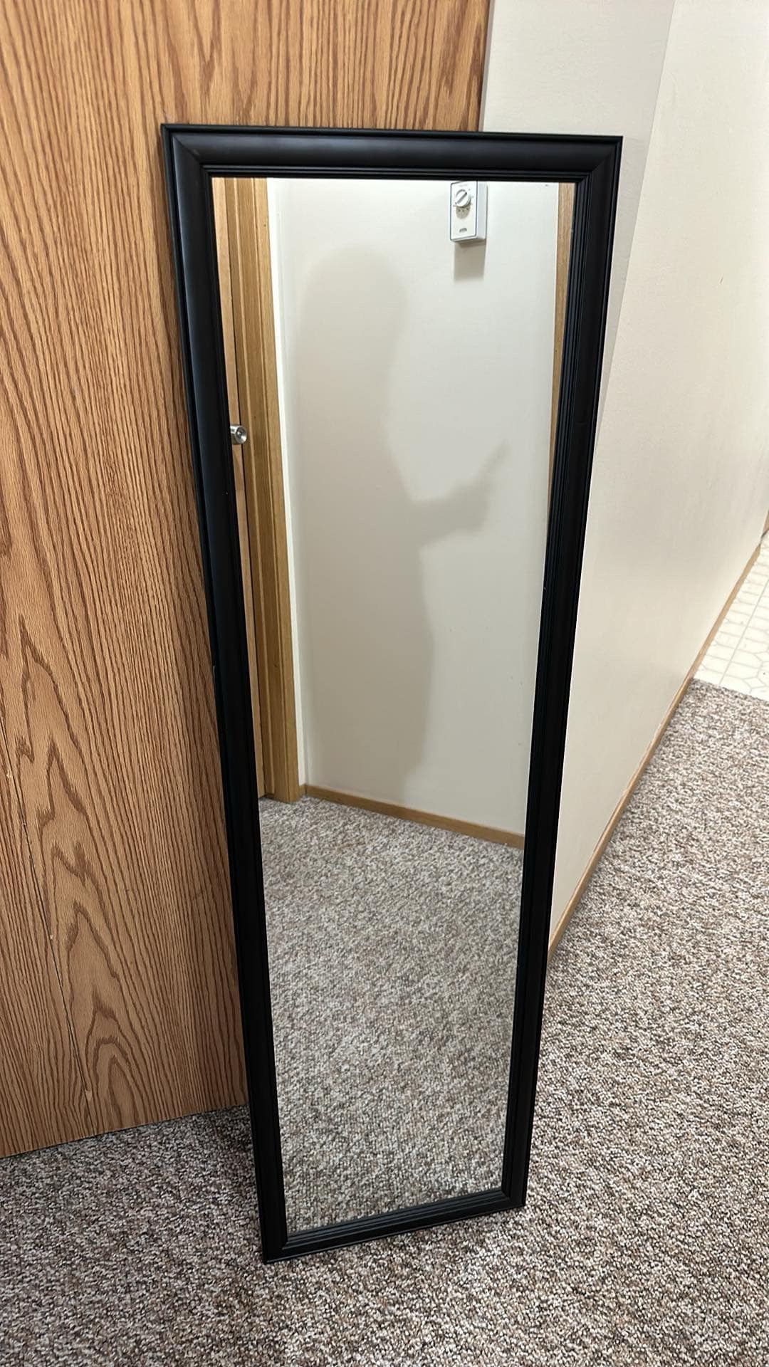 Full Length Mirror with Black Frame