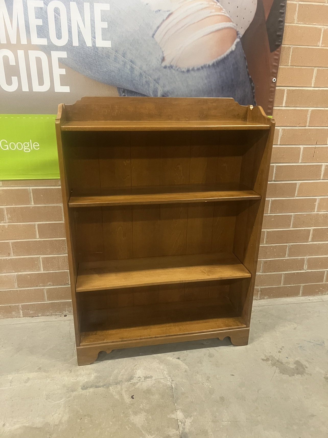 Ethan Allen Wooden Bookshelf 4 ft