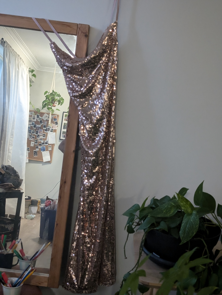 Gold Sequin Dress -Prom/party/night out - photo 4