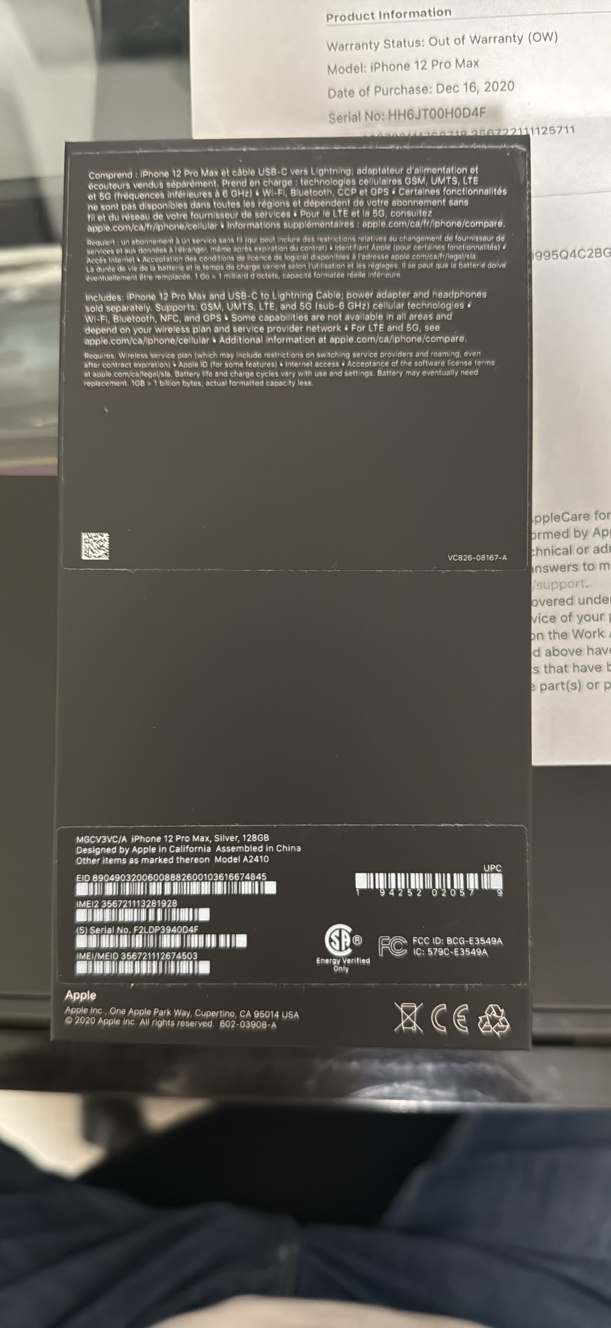 Apple iPhone 12 Pro Max (Silver) - photo 3
