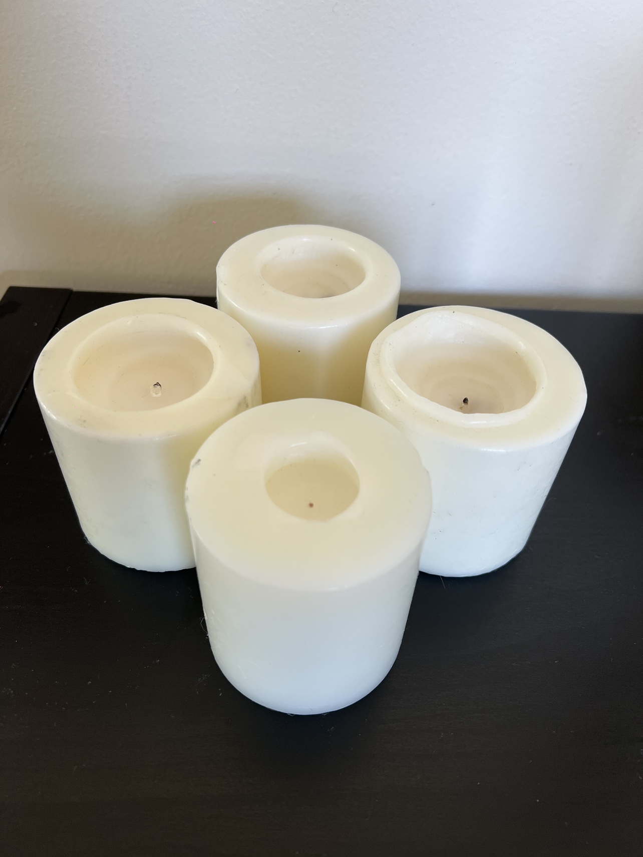 White Pillar Candles - photo 4