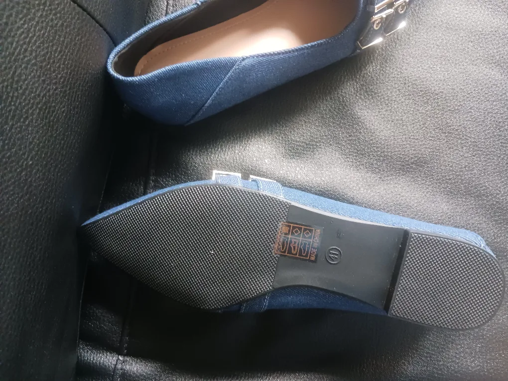 Blue Denim Buckle Loafers image indicator(4)