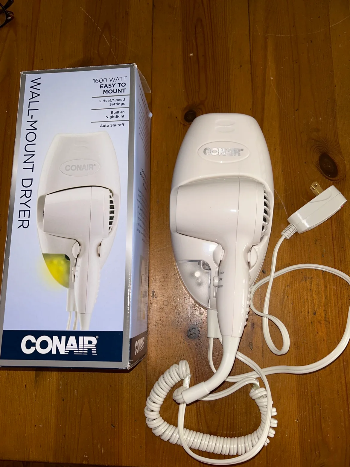 Conair Wall Mount Mini Hair Dryer thumbnail