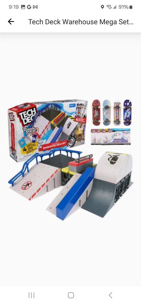 Tech Deck Warehouse Mega Set With 4 Fingerboards